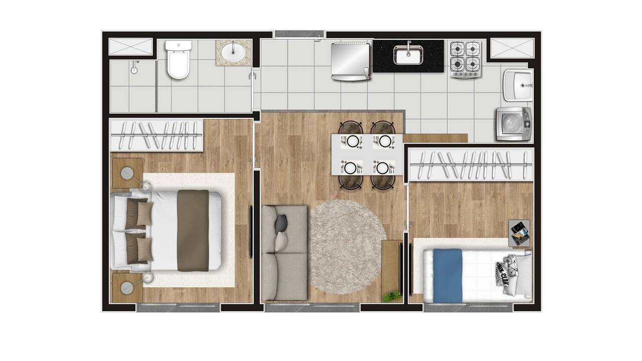 Apartamento à venda com 34m², 2 quartos com vaga - 20