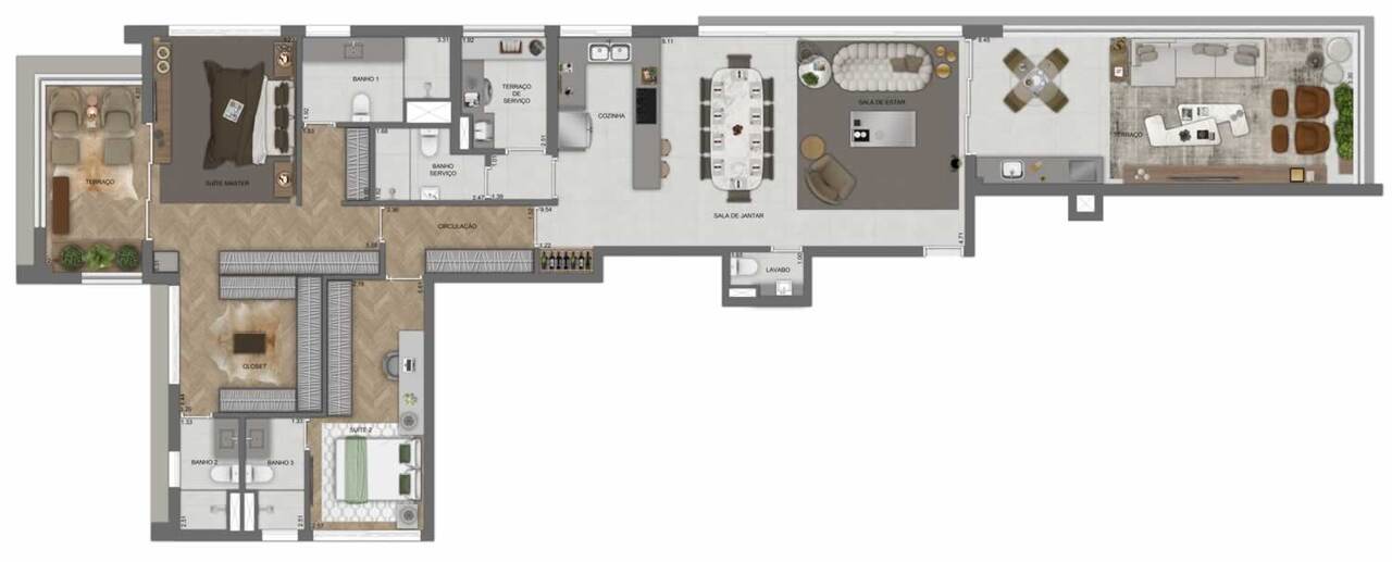 Apartamento à venda com 181m², 2 quartos com vaga - 22