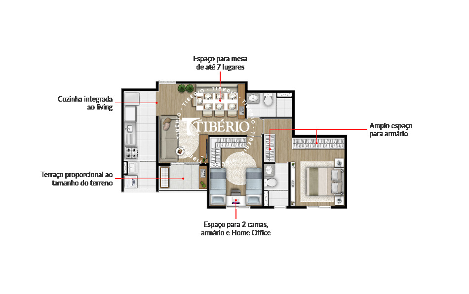 Apartamento à venda com 58m², 2 quartos com vaga - 21