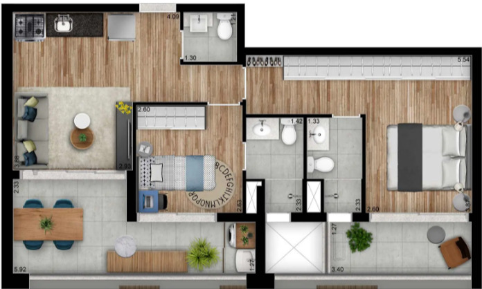 Apartamento à venda com 69m², 2 quartos com vaga - 19