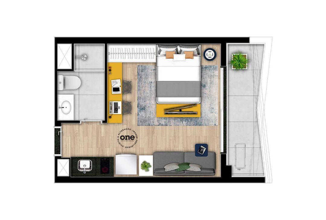 Studio à venda com 27m², 0 quartos sem vaga - 26