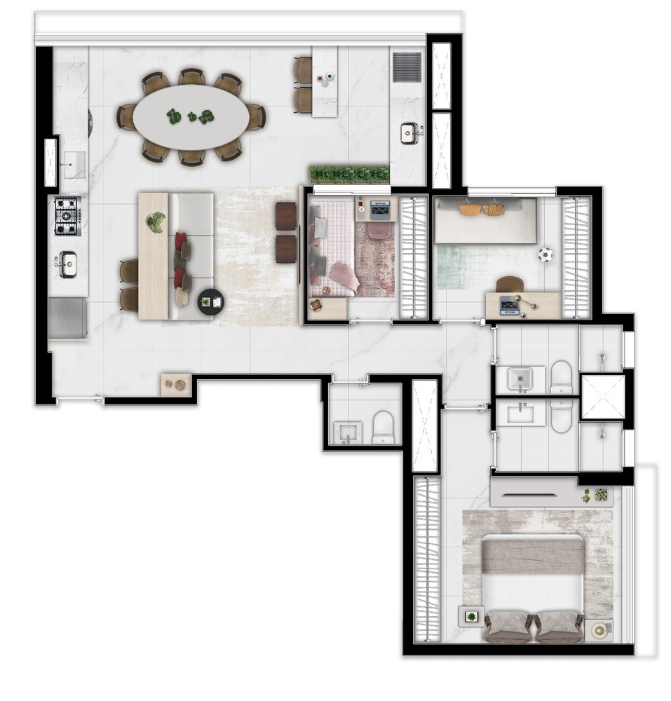Apartamento à venda com 111m², 3 quartos com vaga - 18