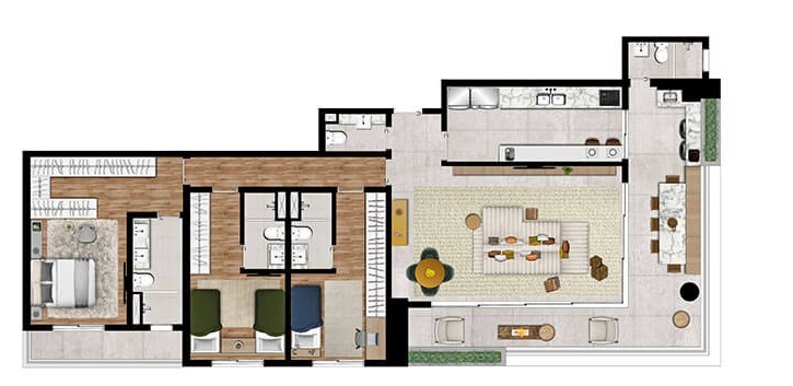 Apartamento à venda com 157m², 3 quartos com vaga - 26