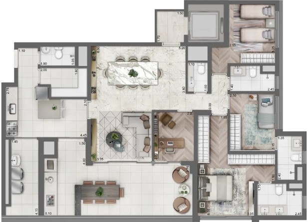 Apartamento à venda com 158m², 3 quartos com vaga - 16