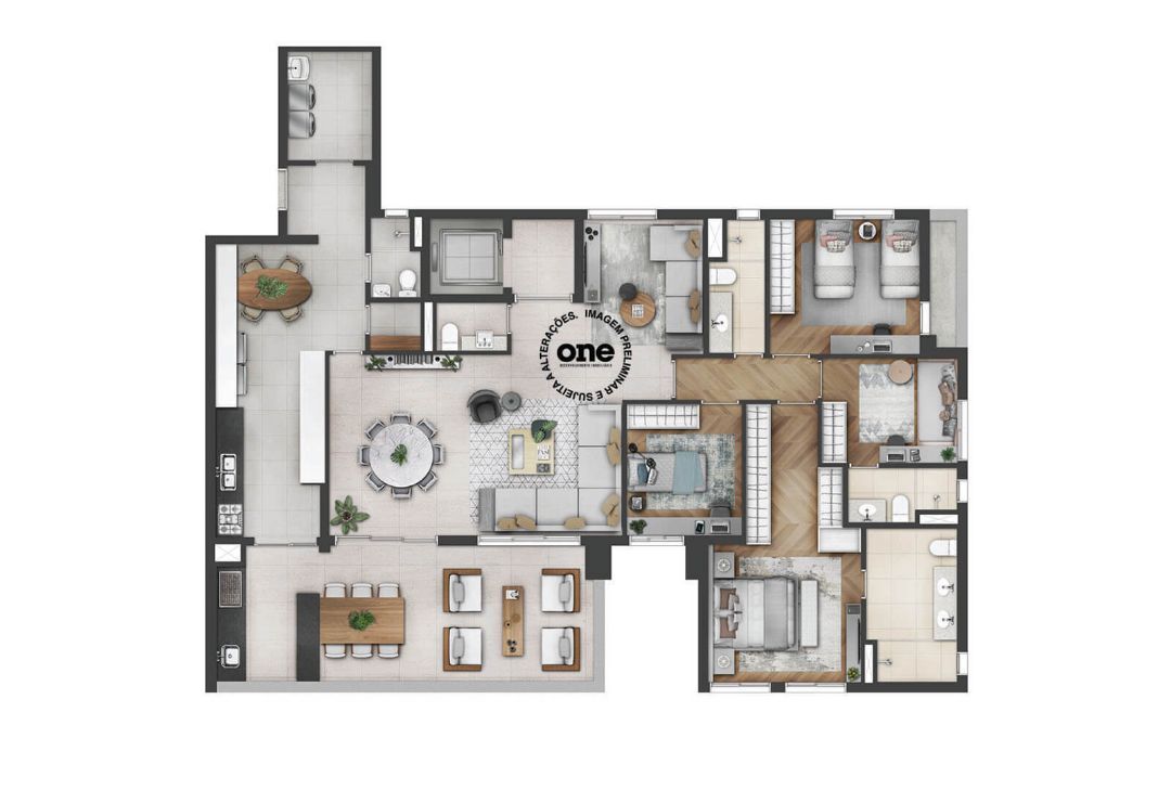 Apartamento à venda com 200m², 4 quartos com vaga - 17