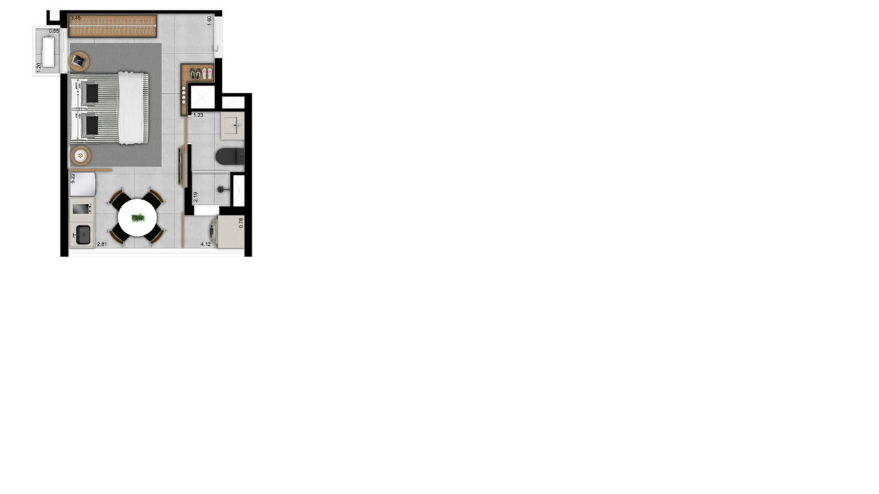 Studio à venda com 17m², 0 quartos sem vaga - 21