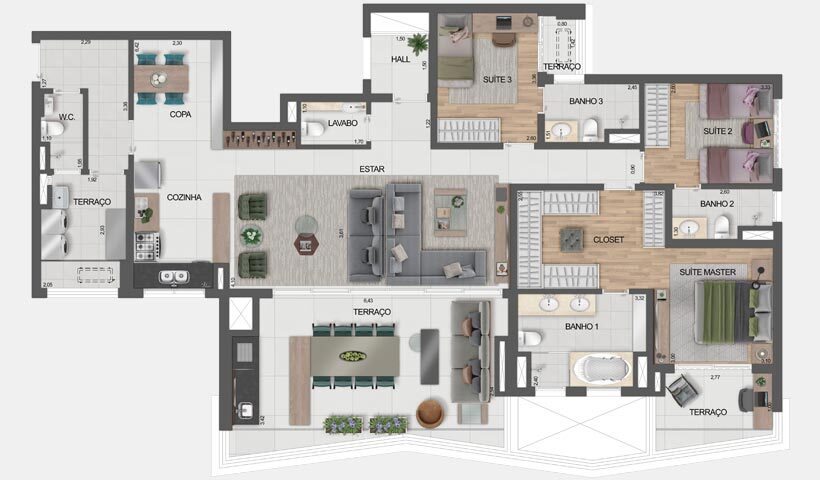 Apartamento à venda com 176m², 3 quartos com vaga - 32