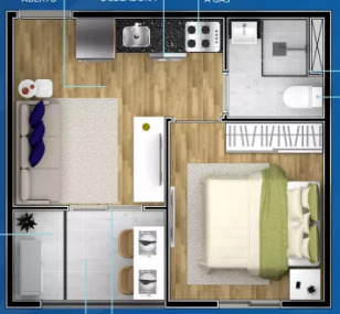 Apartamento à venda com 29m², 1 quarto sem vaga - 11