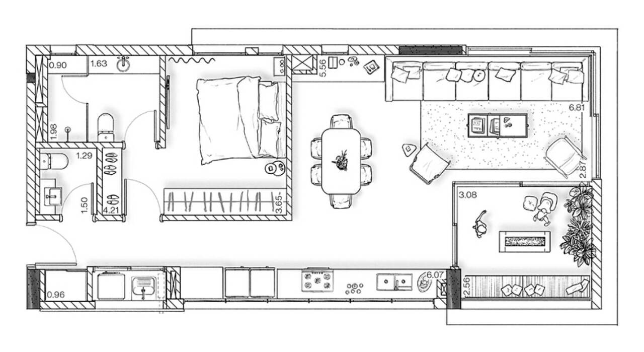 Apartamento à venda com 79m², 1 quarto com vaga - 13