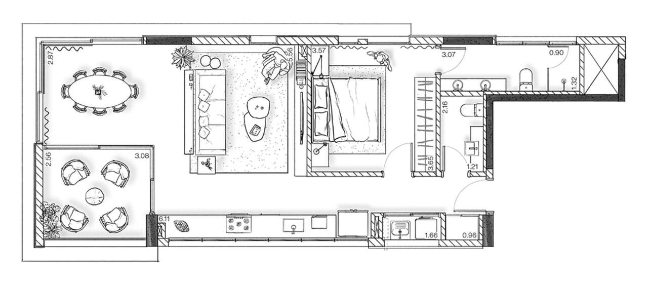 Apartamento à venda com 87m², 1 quarto com vaga - 13