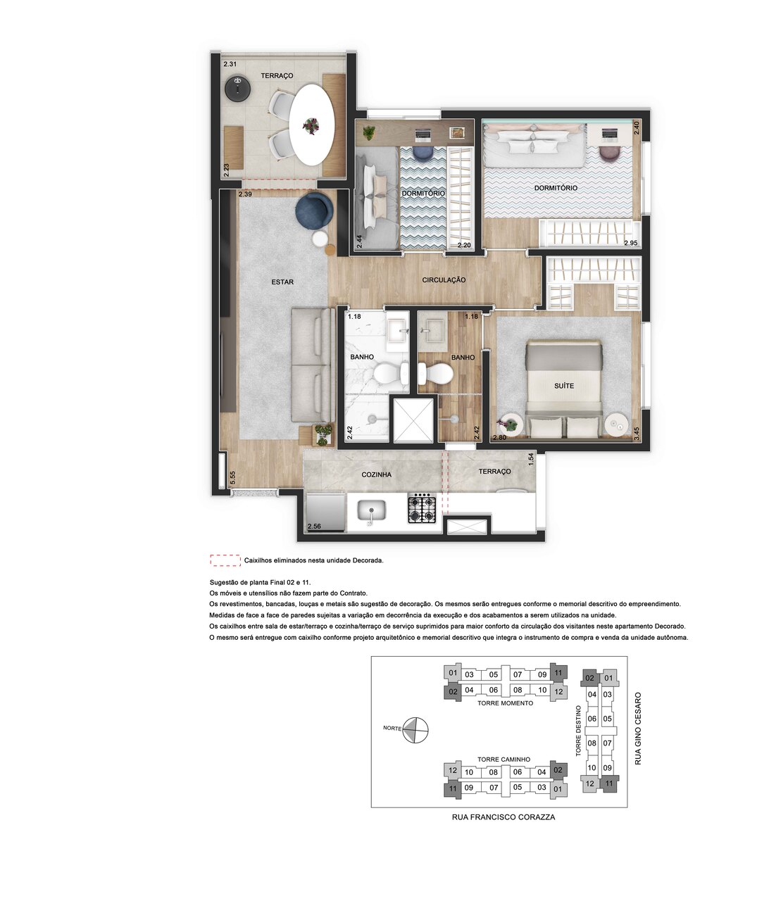 Apartamento à venda com 62m², 3 quartos com vaga - 42