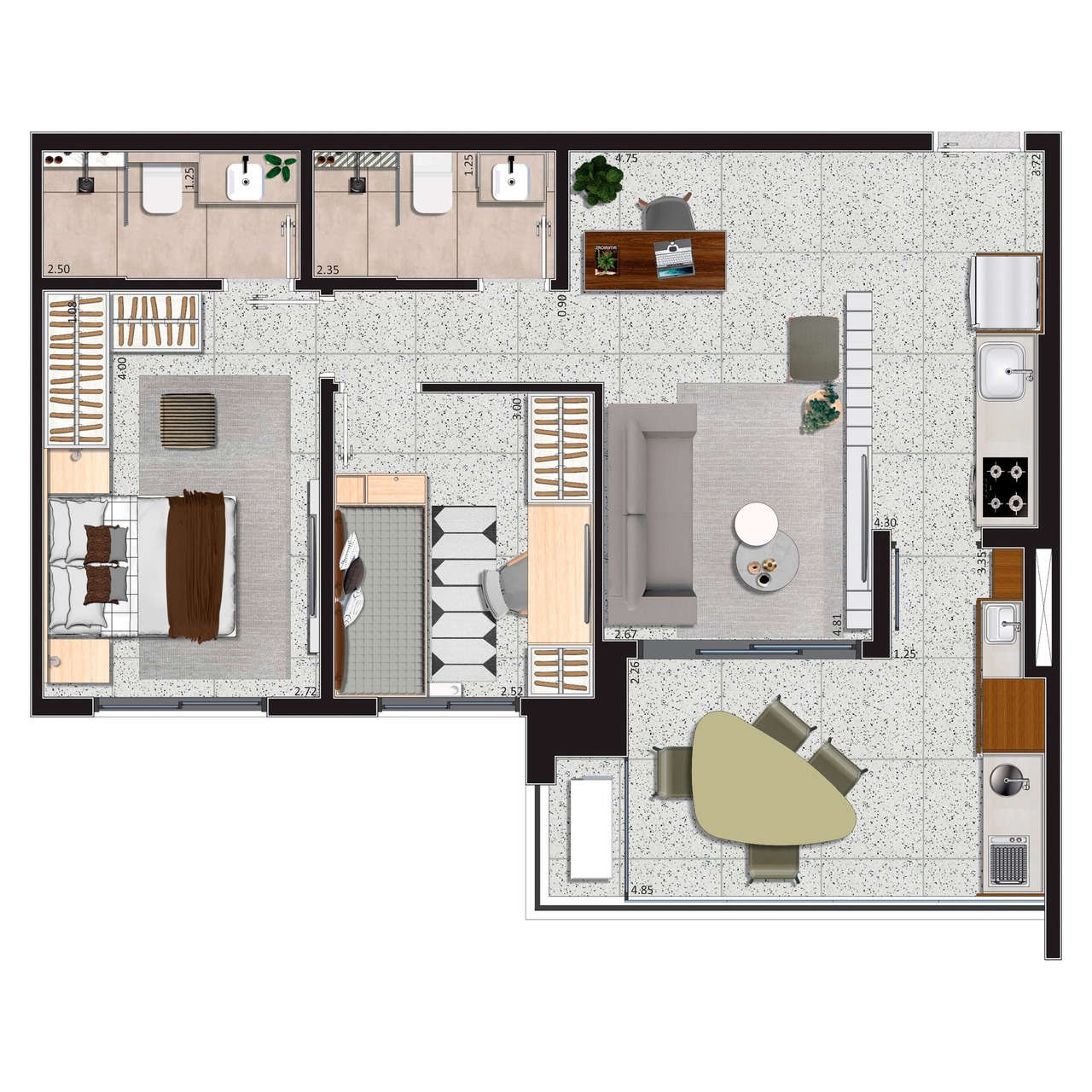 Apartamento à venda com 69m², 2 quartos com vaga - 15