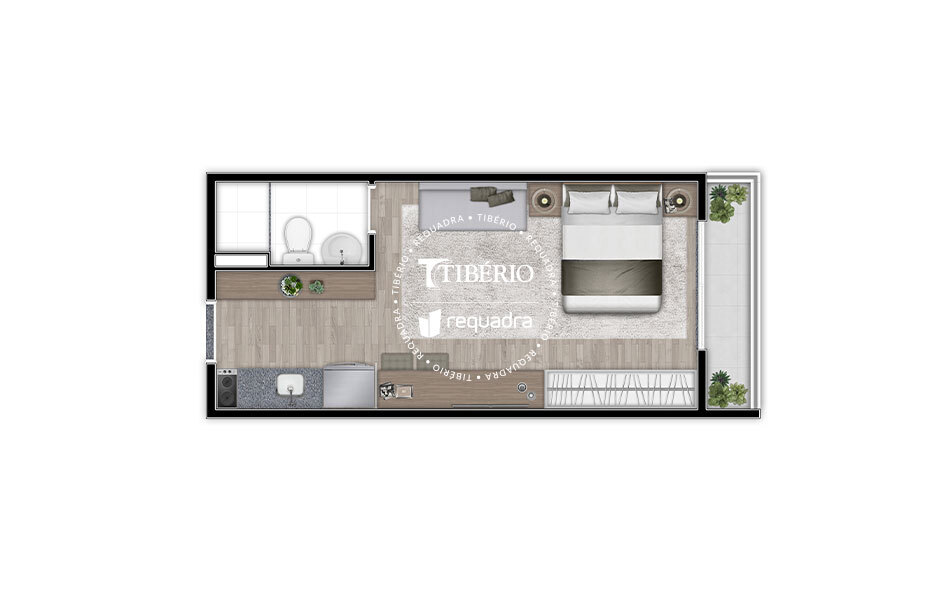 Studio à venda com 27m², 0 quartos sem vaga - 21