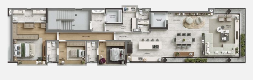 Apartamento à venda com 181m², 3 quartos com vaga - 17