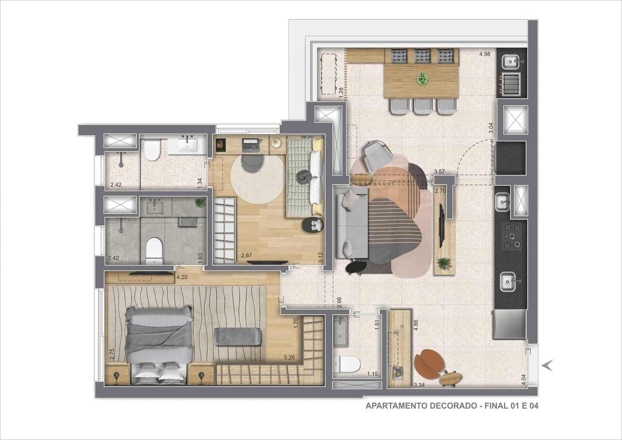 Apartamento à venda com 78m², 2 quartos com vaga - 20