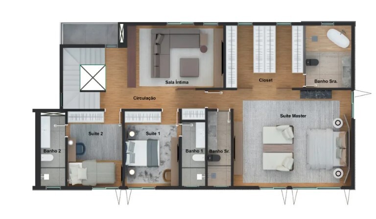 Apartamento à venda com 707m², 4 quartos com vaga - 18
