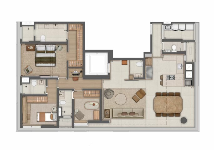 Apartamento à venda com 145m², 3 quartos com vaga - 17