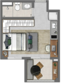 Apartamento à venda com 25m², 0 quartos sem vaga - 15