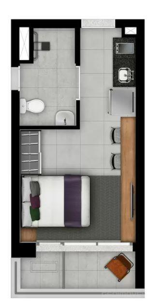 Studio à venda com 24m², 0 quartos sem vaga - 28