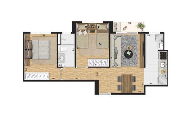 Apartamento à venda com 48m², 2 quartos com vaga - 9
