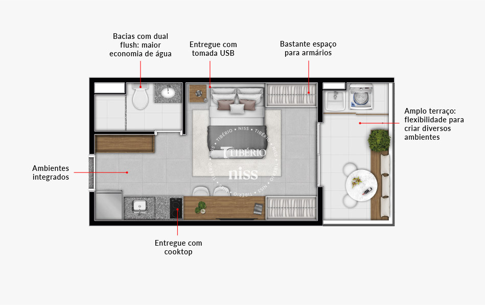 Studio à venda com 27m², 0 quartos sem vaga - 16