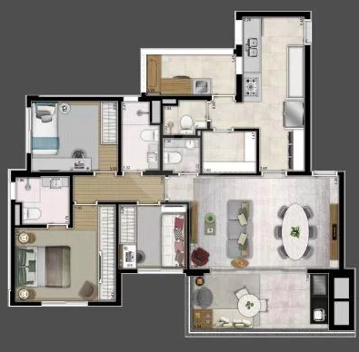 Apartamento à venda com 101m², 3 quartos com vaga - 12