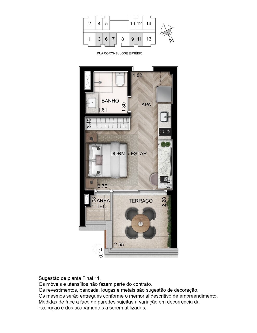 Studio à venda com 31m², 0 quartos sem vaga - 21