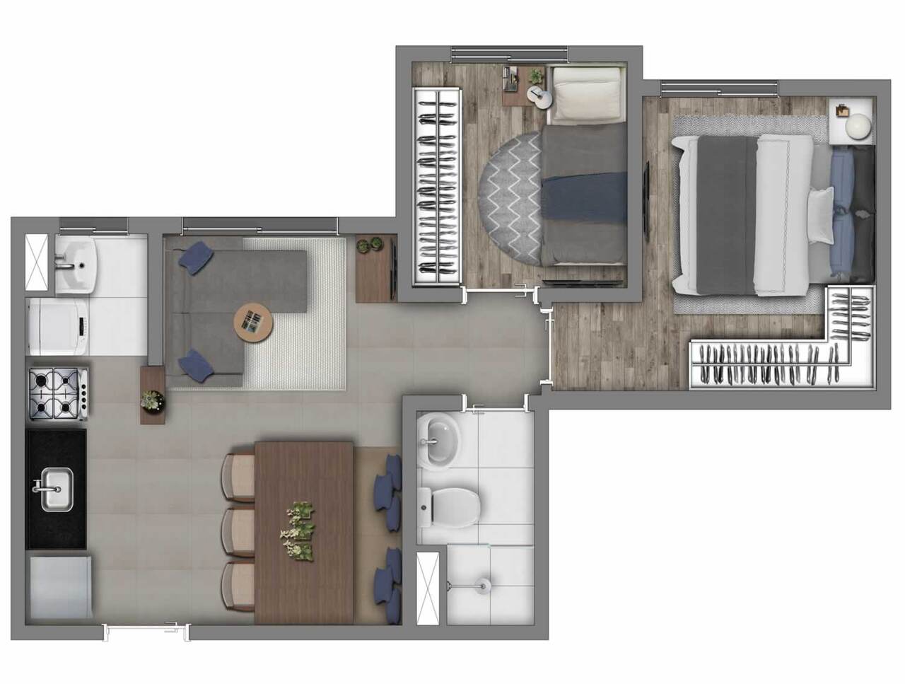 Apartamento à venda com 43m², 2 quartos com vaga - 17
