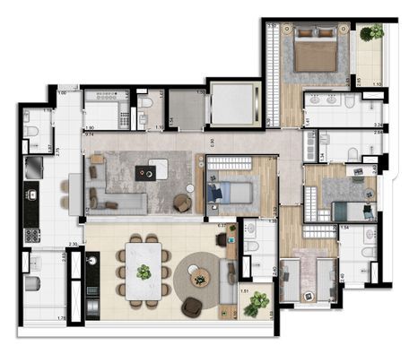 Apartamento à venda com 160m², 4 quartos com vaga - 19