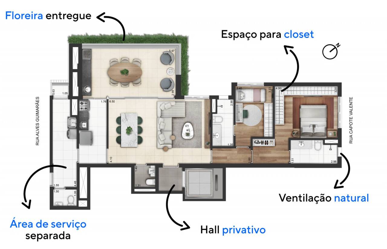 Apartamento à venda com 128m², 2 quartos com vaga - 29