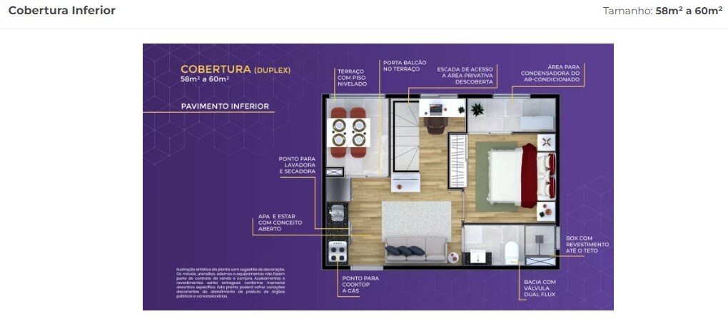 Apartamento à venda com 59m², 1 quarto sem vaga - 16