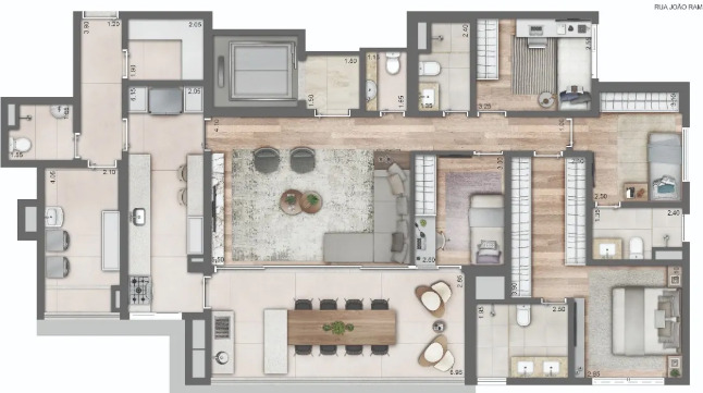Apartamento à venda com 162m², 4 quartos com vaga - 17