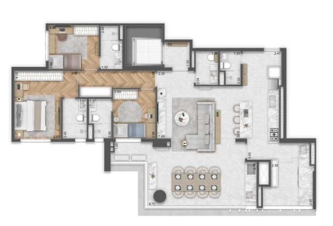 Apartamento à venda com 149m², 3 quartos com vaga - 37