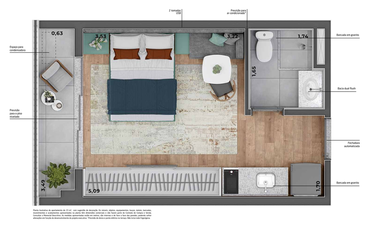 Apartamento à venda com 23m², 0 quartos sem vaga - 21