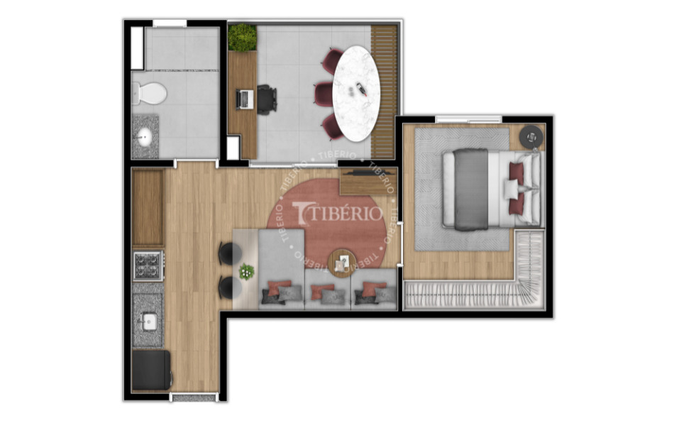 Apartamento à venda com 32m², 1 quarto sem vaga - 29