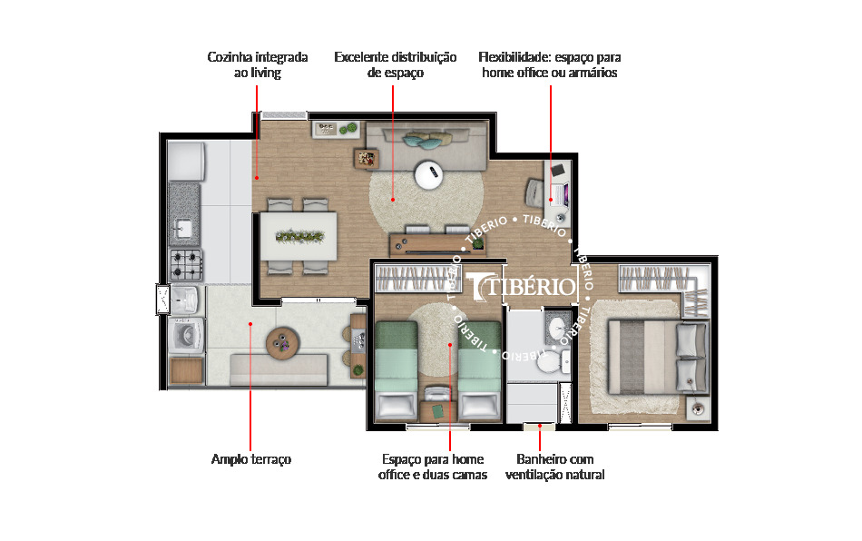 Apartamento à venda com 52m², 2 quartos com vaga - 31