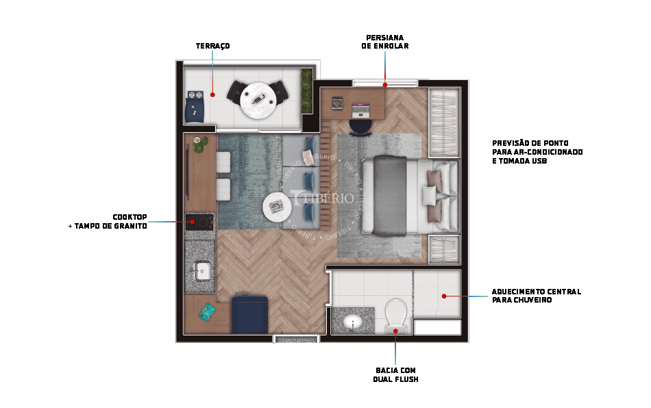 Studio à venda com 26m², 0 quartos sem vaga - 20