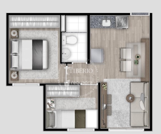 Apartamento à venda com 34m², 2 quartos sem vaga - 21