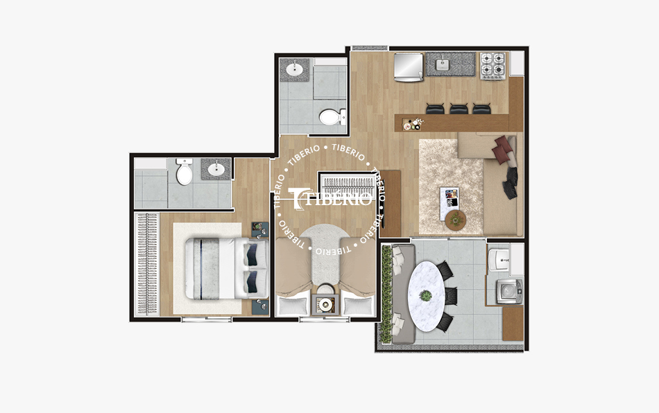 Apartamento à venda com 55m², 2 quartos com vaga - 19