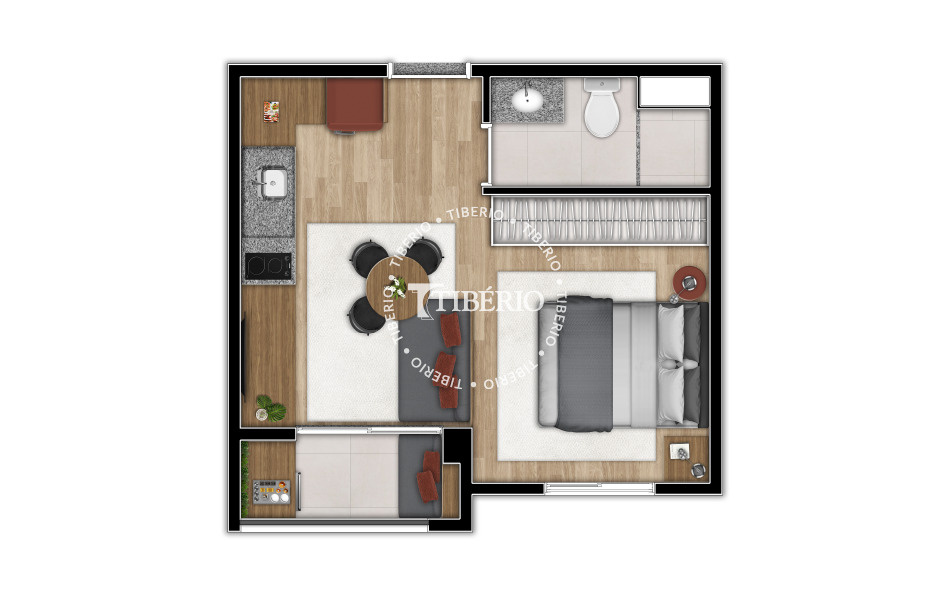 Apartamento à venda com 33m², 0 quartos sem vaga - 33