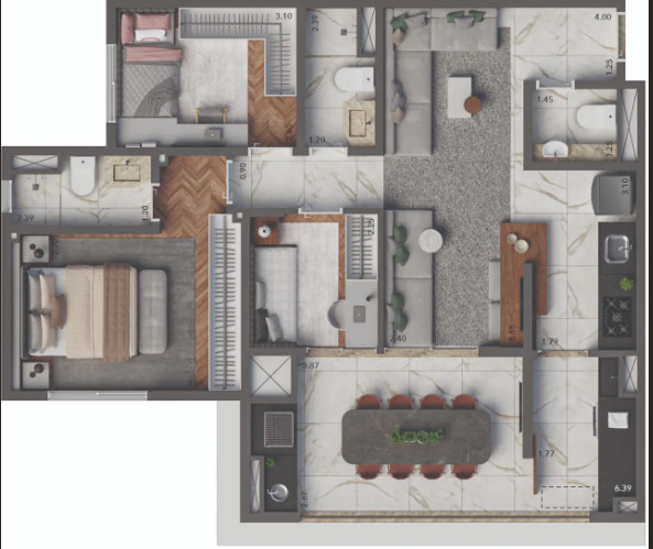Apartamento à venda com 83m², 3 quartos com vaga - 15
