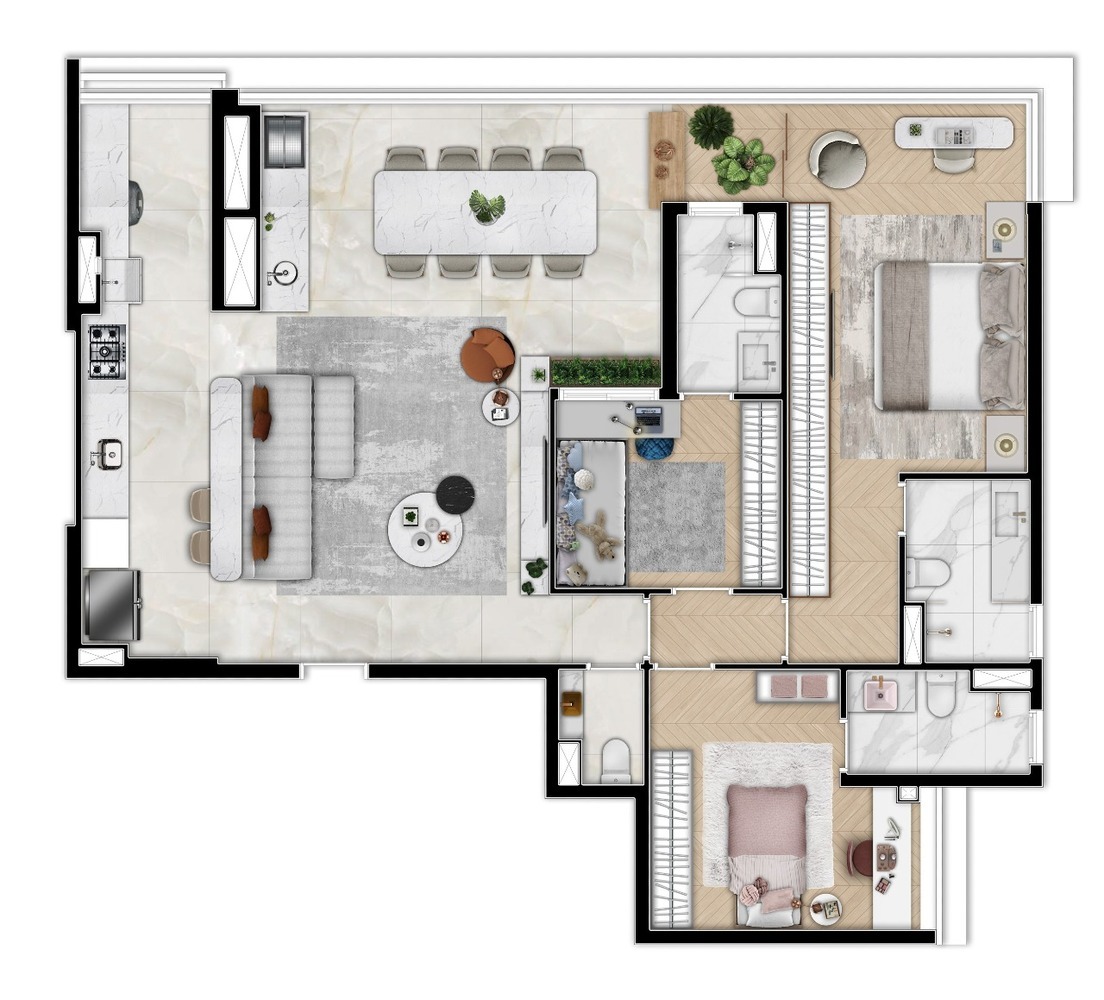 Apartamento à venda com 116m², 3 quartos com vaga - 20