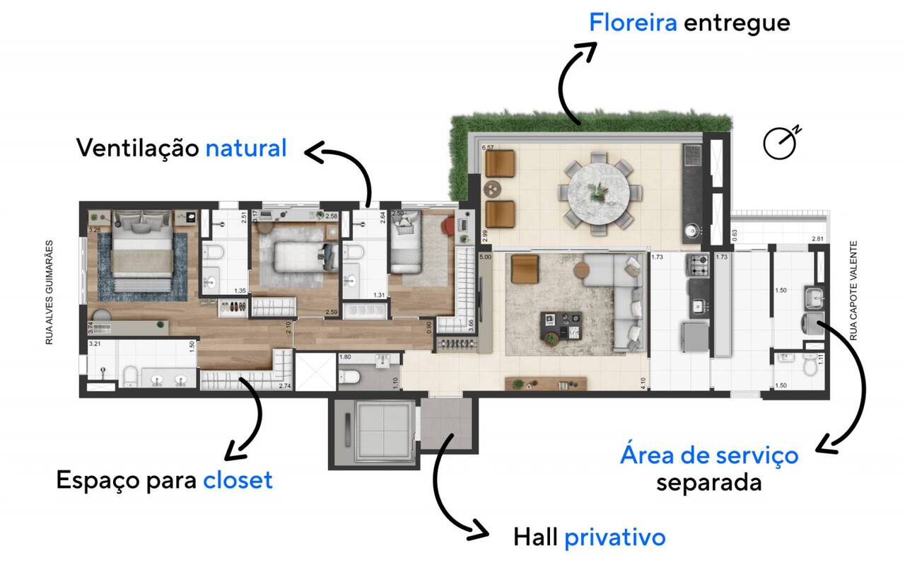 Apartamento à venda com 148m², 3 quartos com vaga - 29