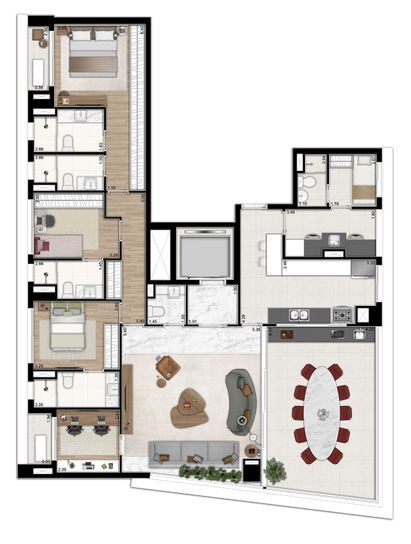 Apartamento à venda com 181m², 3 quartos com vaga - 22