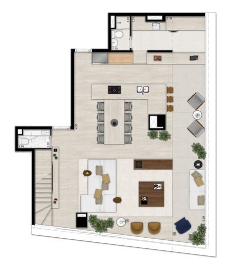 Apartamento à venda com 242m², 2 quartos com vaga - 23