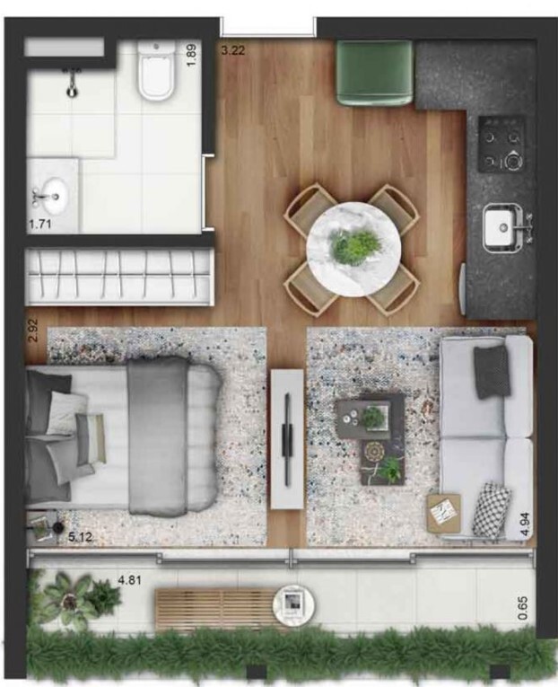 Apartamento à venda com 35m², 0 quartos sem vaga - 23