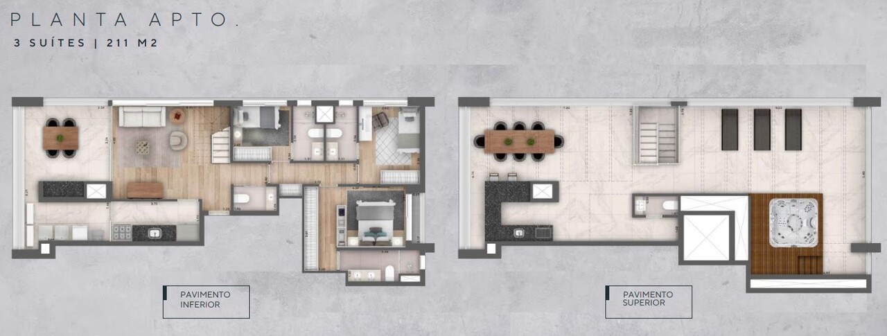 Apartamento à venda com 211m², 3 quartos com vaga - 29