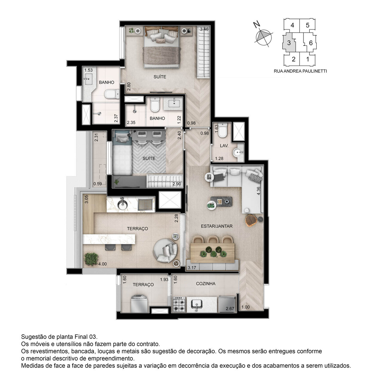 Apartamento à venda com 76m², 2 quartos com vaga - 17