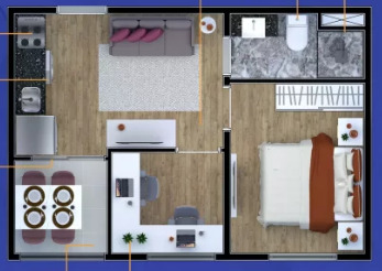 Apartamento à venda com 34m², 1 quarto sem vaga - 19