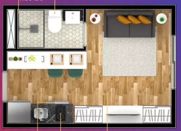 Studio à venda com 16m², 1 quarto sem vaga - 19